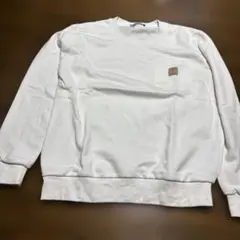 Carhartt ホワイト クルーネック トレーナー