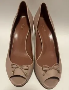GUCCI ピンク オープントゥ ハイヒール