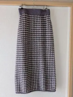 GRL 紫系ニットスカート M