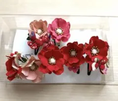 花モチーフの髪飾りセット 5点