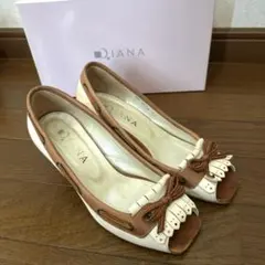 DIANA オープントゥパンプス 23cmのサムネイル