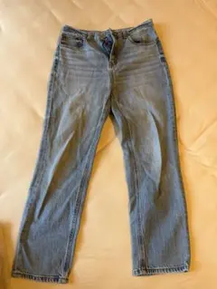 ライトブルー ストレートデニム ハイウエスト