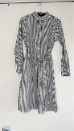 MARTHA ストライプ シャツワンピース 長袖