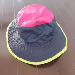 Columbia バケットハット L/XL 黒/ピンク/黄緑