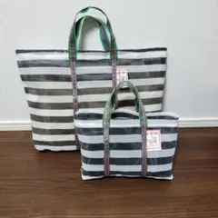 台湾バッグ　漁師網バッグ エコバッグ　トートバッグ2点セット