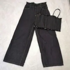 極美品 ✨️完売品　マルチWAYデニム mystic ブラック