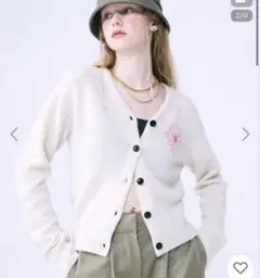 Mardi Mercredi　RACCOON BLENDED CARDIGAN