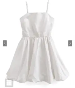 GRL バックリボンバルーンキャミソールミニワンピース［dk1378］