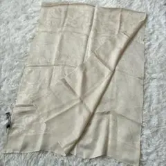 フェラガモ ストール シルク ジャガード べージュ ショール イタリア製