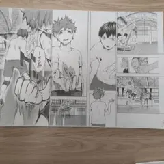 ハイキュー!!展/ゲンガ×ダイカン/烏野高校(日向翔陽.影山飛雄)複製原画