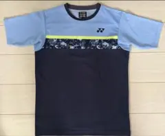 YONEX バドミントンシャツ ライトブルー/ダークブルー