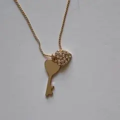 キラキラハートKeyモチーフネックレスのサムネイル