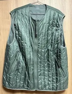2023aw MUJI LABO ムジラボ 撥水中綿ベスト カーキ XL