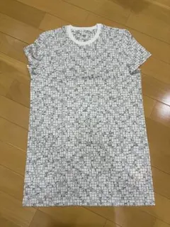 ⭐︎新品・未使用⭐︎HERMÈS ボルデュックチェック　ワンピース　白 44のサムネイル