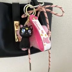 セーラームーン　ルナ　じゃらじゃらキーホルダー　バッグチャーム　平成レトロ