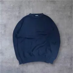 90s old UNIQLO コットン ニット 紺タグ Vintage