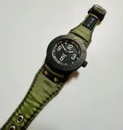 E.O.W ミリタリーウォッチ　グリーンナイロンストラップ　腕時計　MA-1