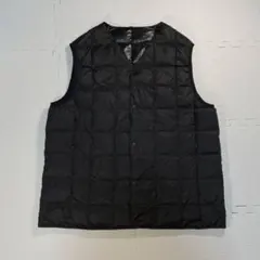 美品 Taion ダウンベスト 001 ブラック タイオン 体温 ダウン90%