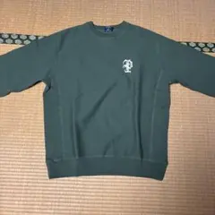 PRIMALグリーン クルーネック トレーナー