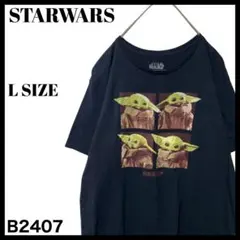 古着 スターウォーズ チャイルド ベビーヨーダ 映画 Tシャツ ブラック 黒 L