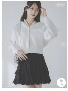 美品　スナイデル　ショートニットパーカー