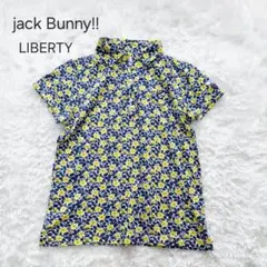 ジャックバニー　ポロシャツ　LIBERTY　花柄　ゴルフウェア　半袖
