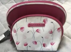 新品 ポーチ 2個セット 花柄 大容量 コスメポーチ ハワイ購入TAHARI