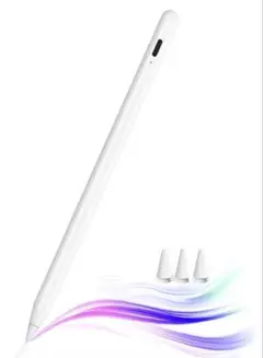 iPad用ペンシル アップルペンシル代用ペン タッチペン　スタイラスペン 白