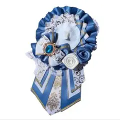 痛ロゼット　痛バッグ　青系　水色　白　推し活　推し事