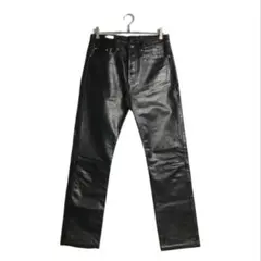 DRIES VAN NOTEN カーフレザーパンツ　IO着用レザーパンツ　激似 2025年最新】dries van noten レザーパンツの人気アイテム