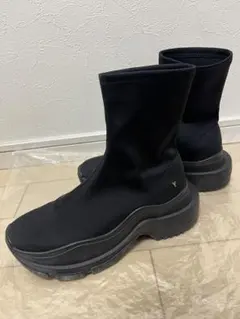 美品】YELLO BLACK WHALE SHORT BOOTS M 厚底 - メルカリ