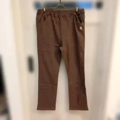 ★美品★ドラッグストアーズ 裏起毛 ストレッチパンツ Fサイズ ブラウン 総ゴム