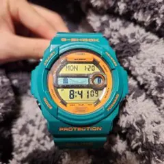 【美品】カシオ／G-SHOCK GLX-150B G-LIDE／グリーン／QZ BUY Casio G-Shock G-LIDE Tide Graph Moon Phase Super LED