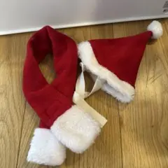 小型犬　猫　コスプレ　クリスマス　サンタ　コスチューム　かふりもののサムネイル