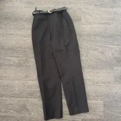 【美品】サイズS♡ZARA♡ベルト付きブラックストレートパンツ