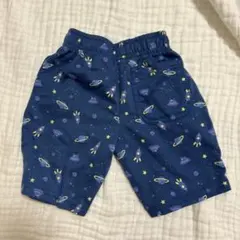 キッズ ハーフパンツ 宇宙柄 ネイビー