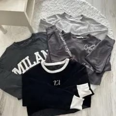 ショート丈トップス4枚セットまとめ売り(ZARA、RESEXXY他）フリーサイズ