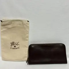 IL BISONTE ブラウン長財布 オリジナル袋付き