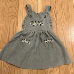 美品　刺繍ジャンバースカート