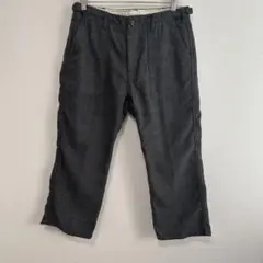back number ヘリンボーン柄　ベイカーパンツ　ウールパンツL