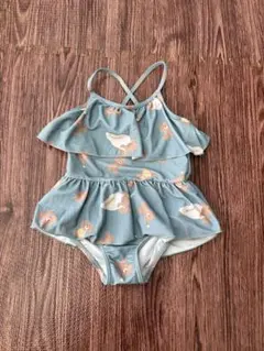 フタフタ クマ柄フリルワンピース水着