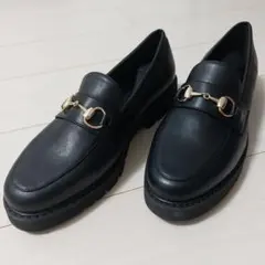 green label relaxingビットローファー（黒　サイズL）