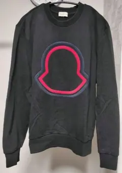 極美品✨モンクレール ビックロゴ トレーナー L ブラック確実正規品 