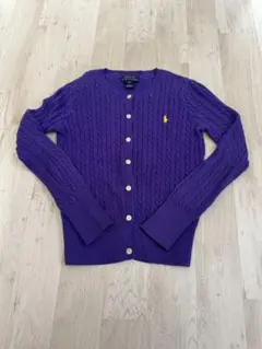 Polo Ralph Lauren 紫 カーディガン 6X