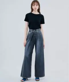 JOHN LAWRENCE SULLIVAN 定番 ワイド デニム パンツ