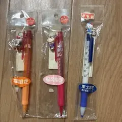 ハローキティー　ご当地シャーペン　キティちゃん　3点セット　東北、福岡