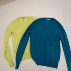 UNIQLO Vネックセーター 2色セット Sサイズ