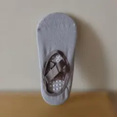 グレーのヨガソックス 滑り止め付き