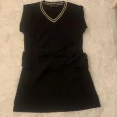 Rady ブラック Vネックニット ワンピースSサイズ