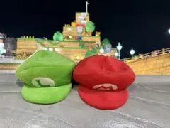 マリオ・ルイージ帽子2個セット⭐︎ユニバーサルスタジオジャパンUSJ ニンテンドー